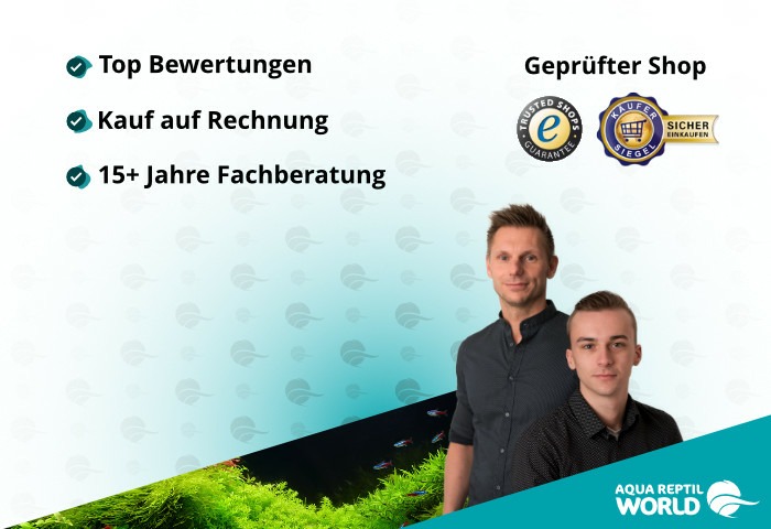 Dieses Bild zeigt die Vorteile von Aqua-Reptil-World