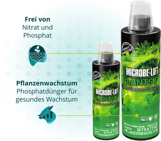 Dieses Bild zeigt die Eigenschaften von Microbe Lift Plants P - Phosphord&uuml;nger
