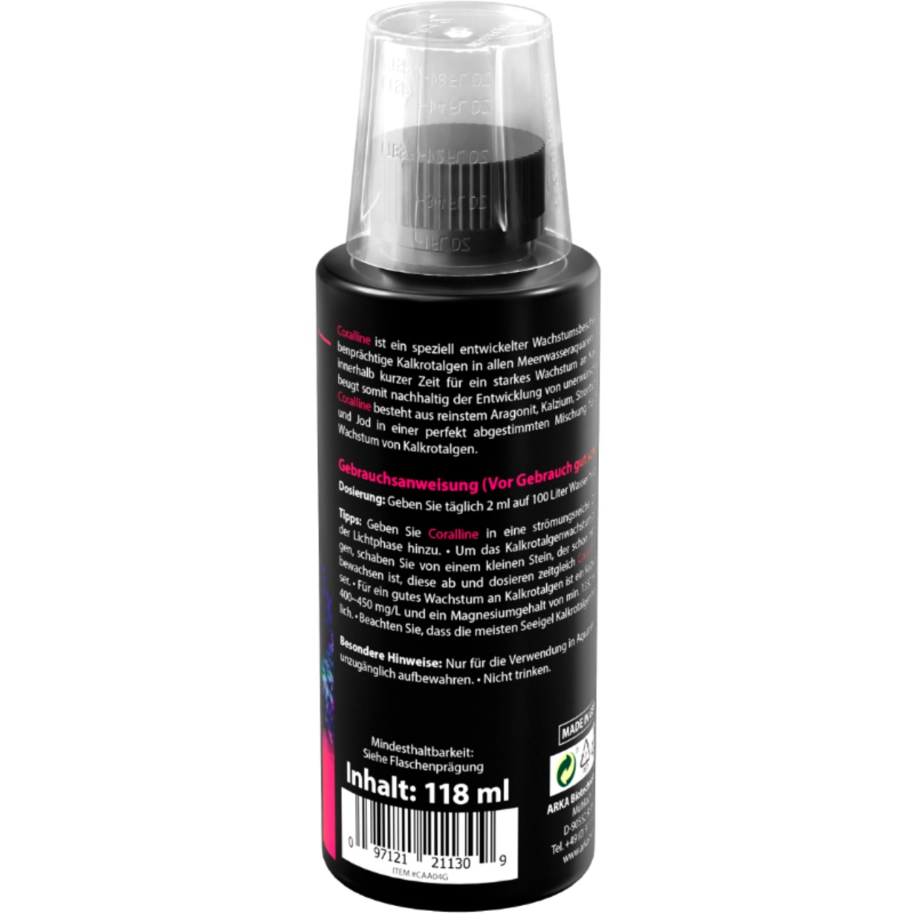 Arka Corallin Kalkrotalgen + 118ml
