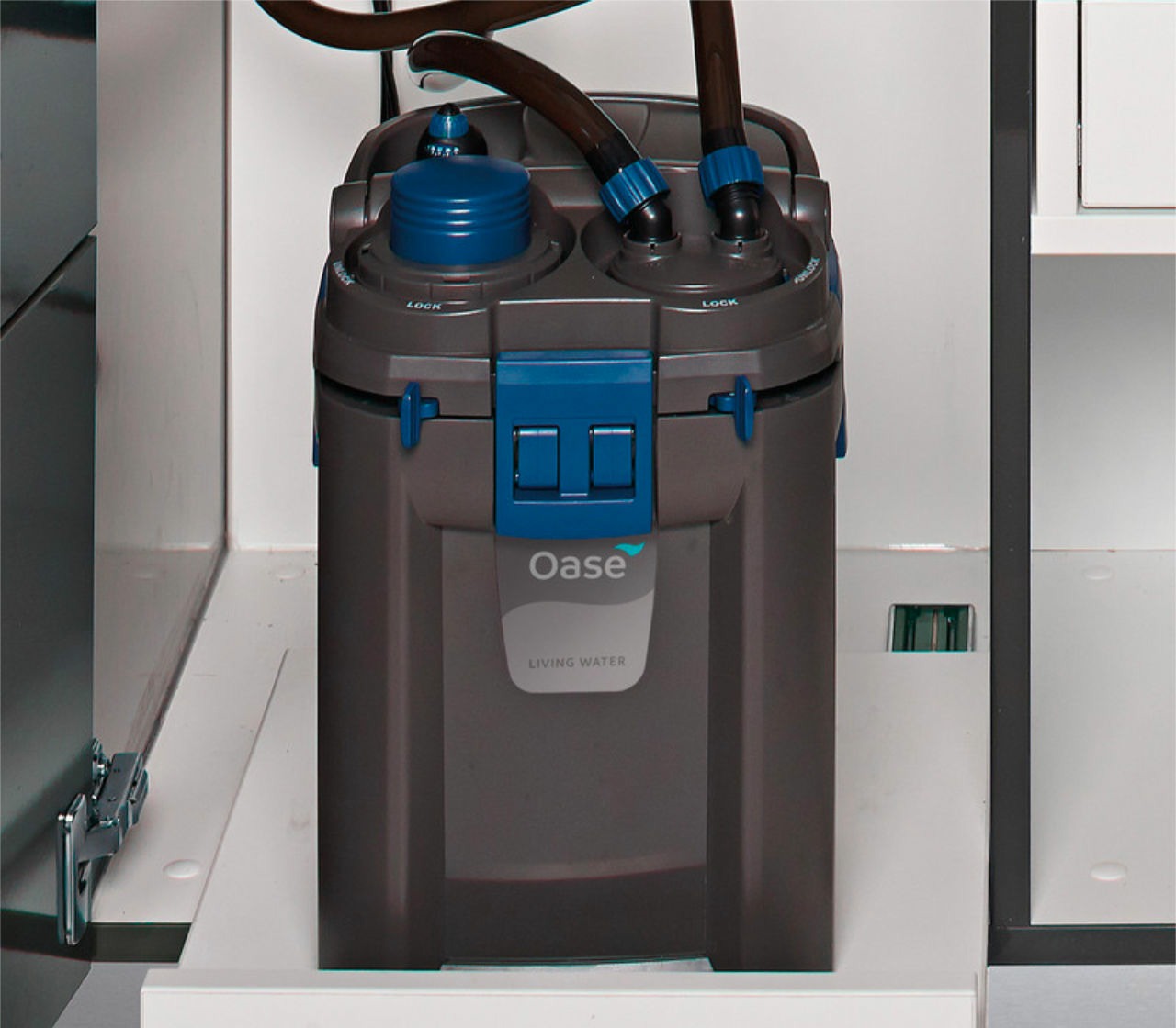 Oase BioMaster Outdoor Filter in the HighLine Base Cabinet